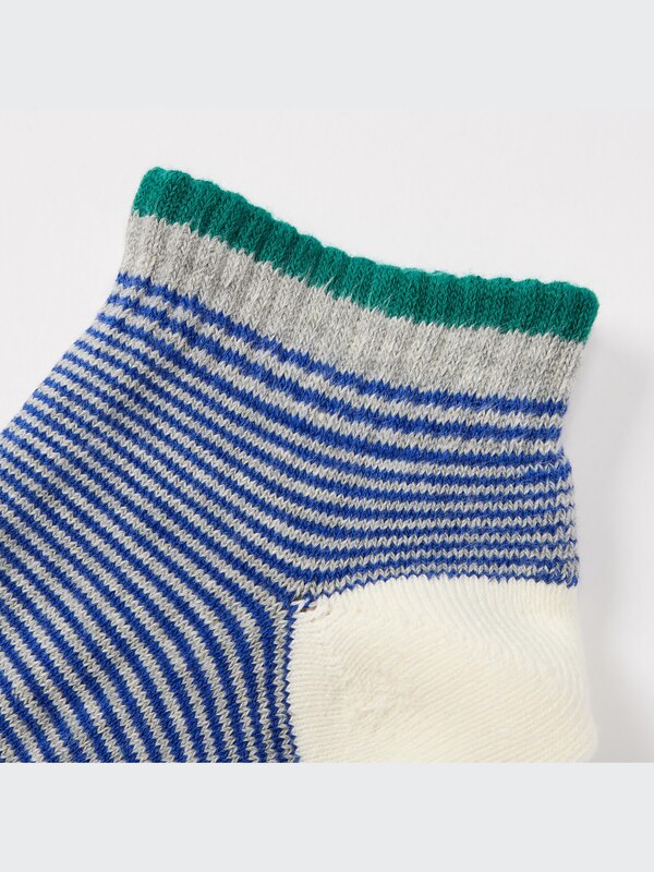 Pile Striped Short Socks