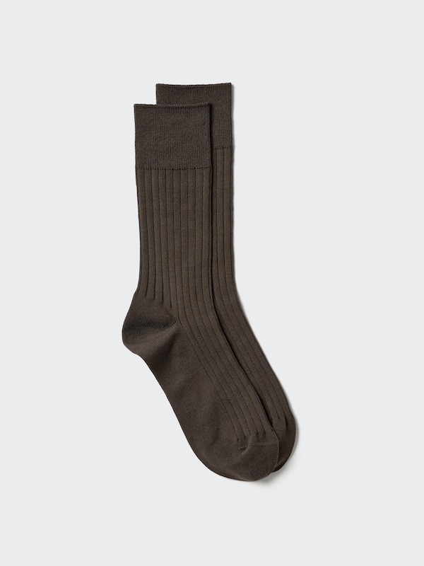 SUPIMA® Cotton Blend Wide Ribbed Socks