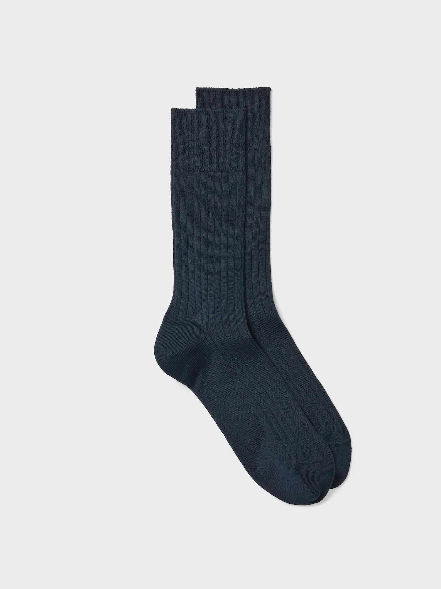Носки Supima® для мужчин, хлопок, в рубчик — Uniqlo — фото 1
