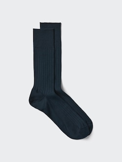 SUPIMA® Cotton Blend Wide Ribbed Socks