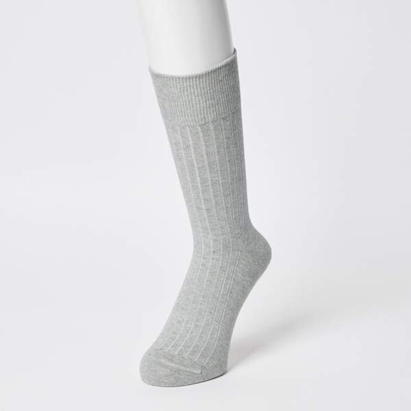 Supima Cotton Wide Ribbed Socks | UNIQLO US