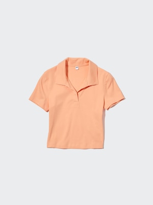 Cropped Skipper Short-Sleeve Polo Shirt