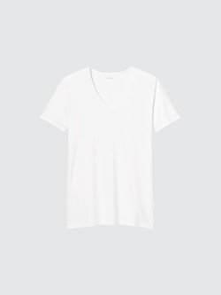 T-SHIRT EN COTON AIRism COL EN V