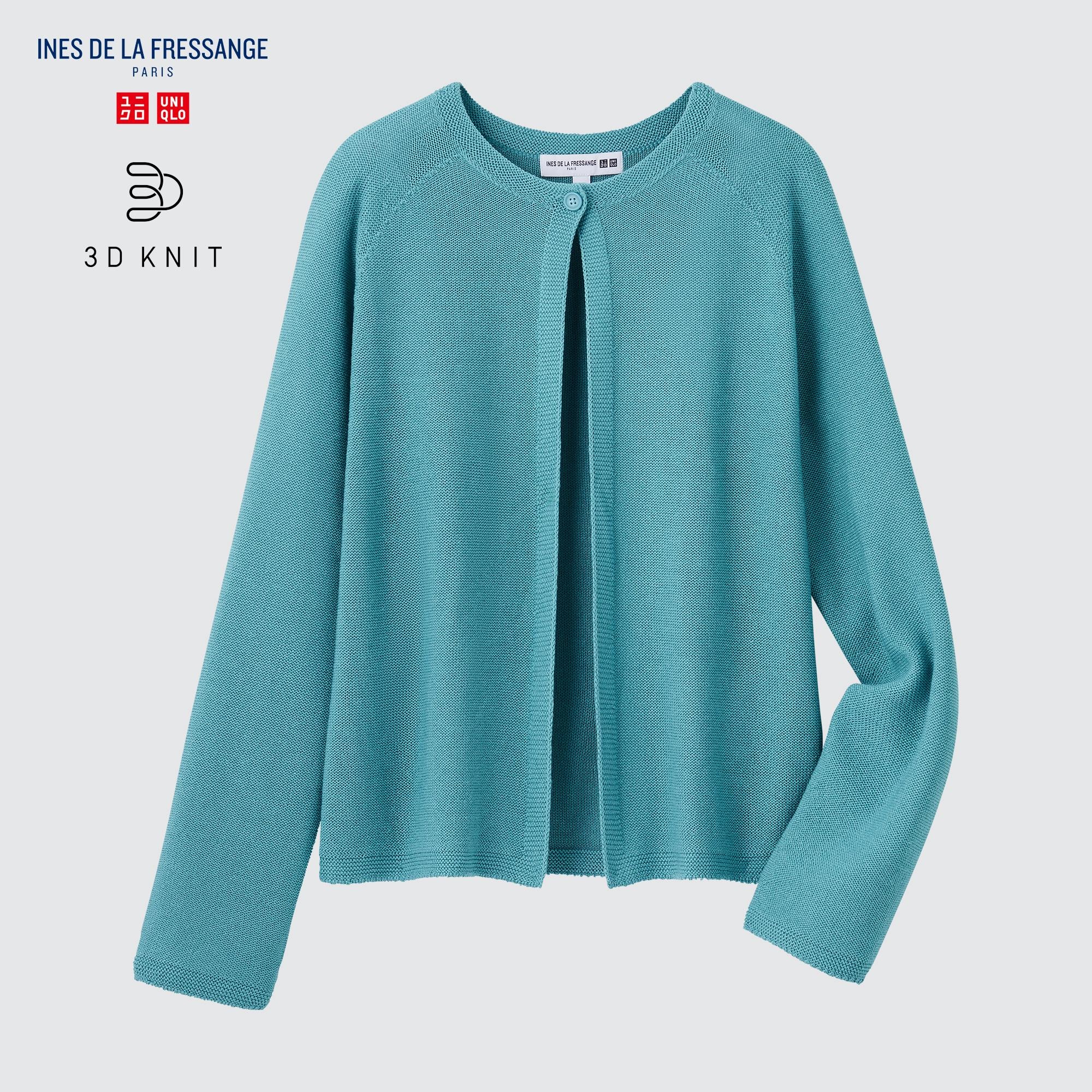 3D Knit Long Sleeve Cardigan (Ines de la Fressange) | UNIQLO US