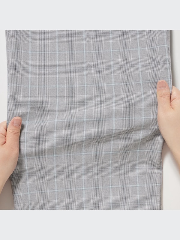 Pleated Wide Pants | Checked