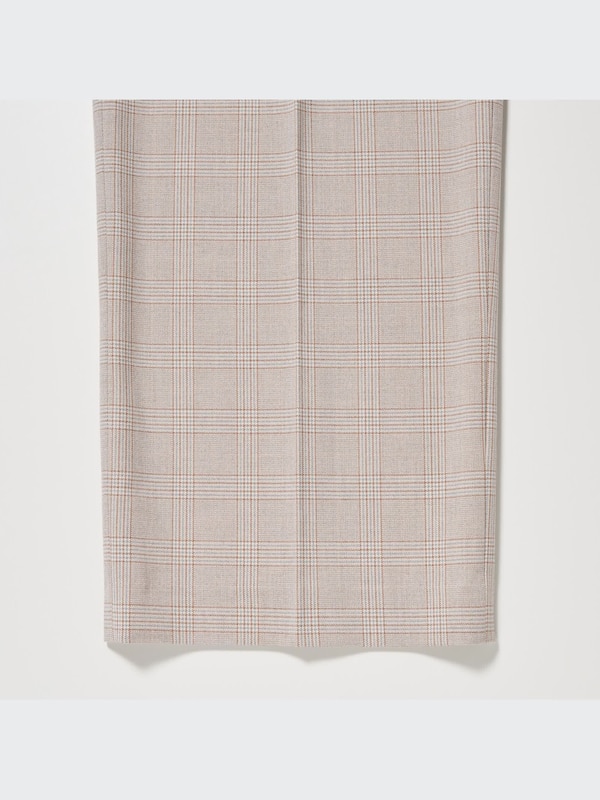 Pleated Wide Pants | Checked