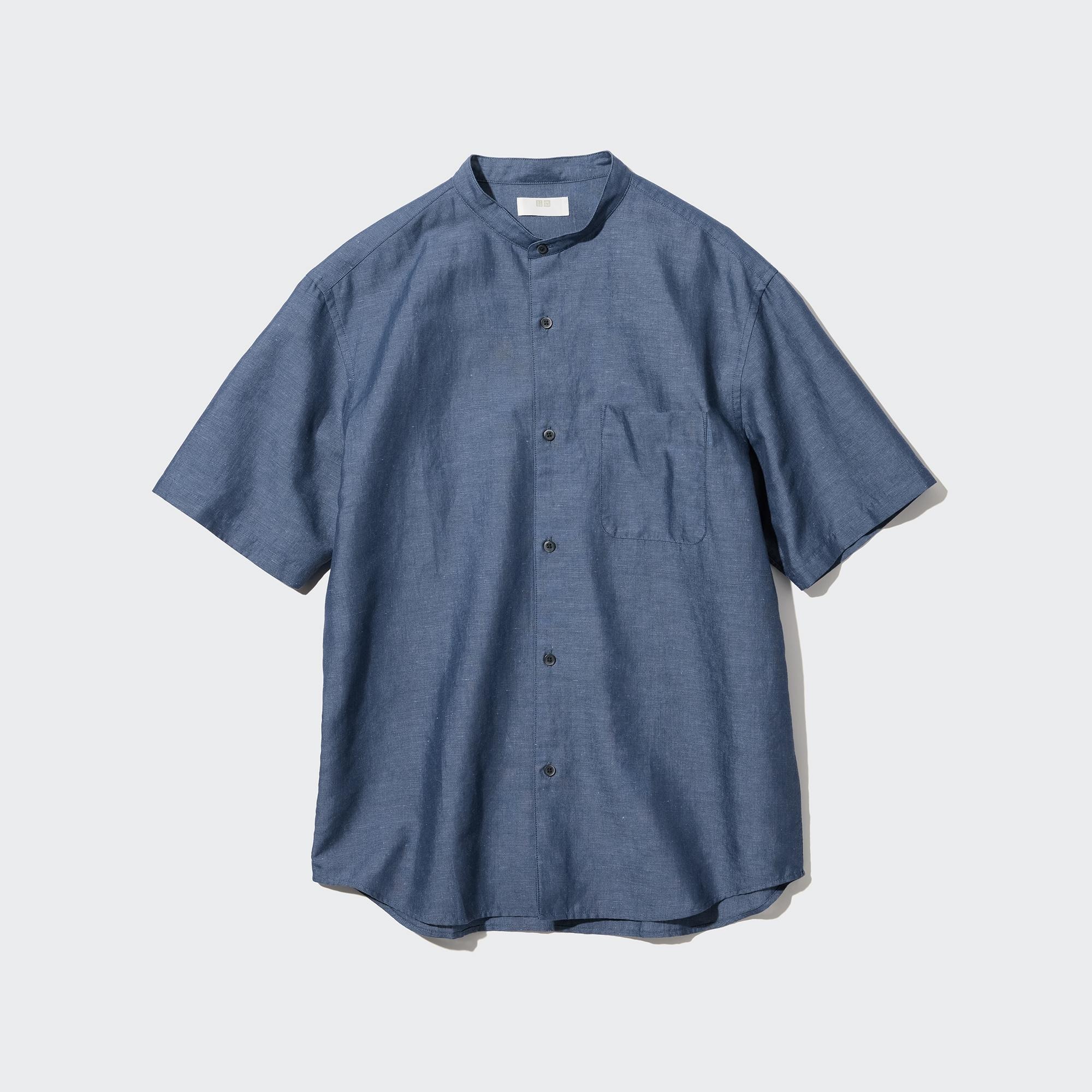 Chemise lin homme discount uniqlo