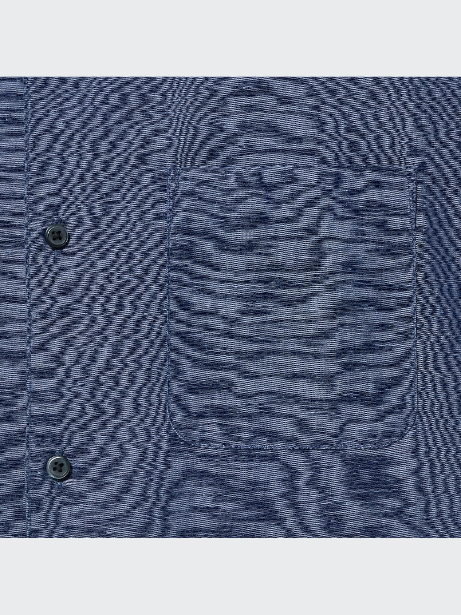 専用COTTON FRILL COLLAR SHORT SLEEVE SHIRT Unisex Linen Cotton Stand Collar Short-Sleeve Shirt | UNIQLO US