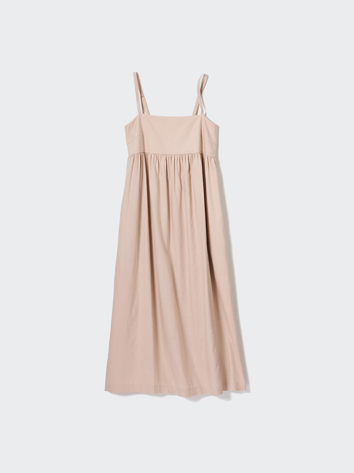 Check styling ideas forLINEN BLEND GATHERED CAMISOLE DRESS| UNIQLO CA