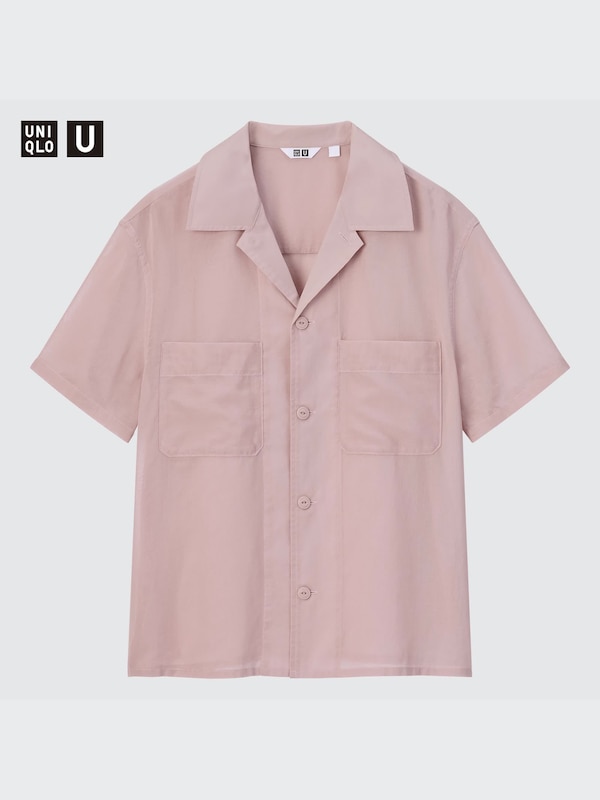 U Cotton Sheer Short-Sleeve Shirt