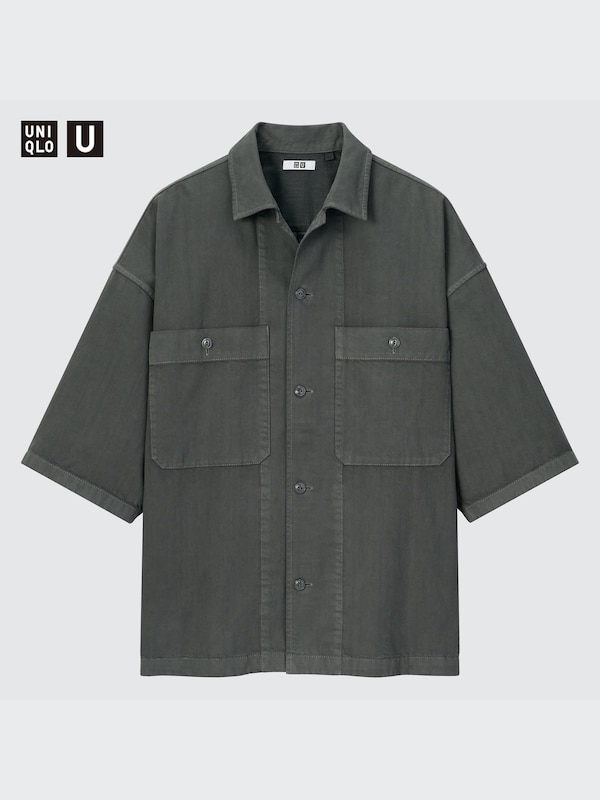 U Oversized Work Short-Sleeve Shirt
