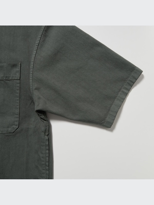 U Oversized Work Short-Sleeve Shirt