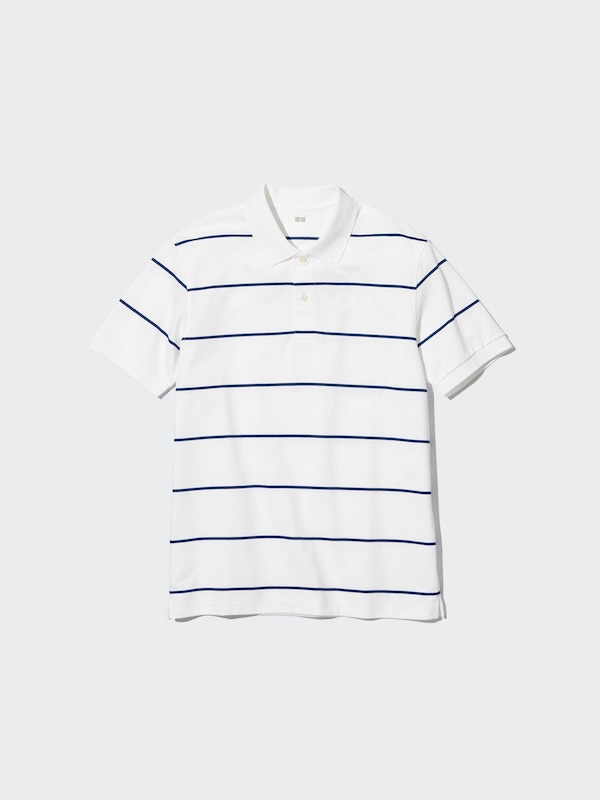 DRY PIQUE STRIPED SHORT SLEEVE POLO SHIRT