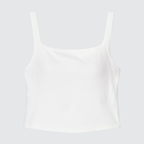 Check styling ideas for「Linen Cotton Tapered Pants、AIRism Cotton Square Neck  Sleeveless Bra Top」