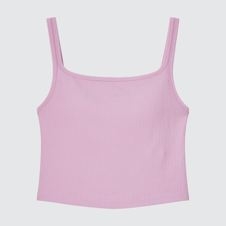 UNIQLO Cropped Ribbed Bra Camisole, Women's Fashion, Tops, Others