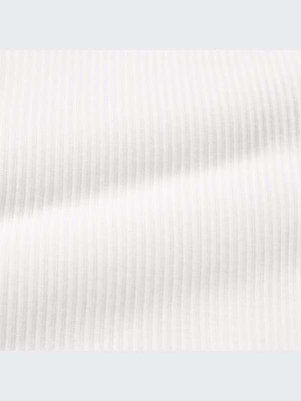 Ribbed Henley Neck Cropped Tank Top