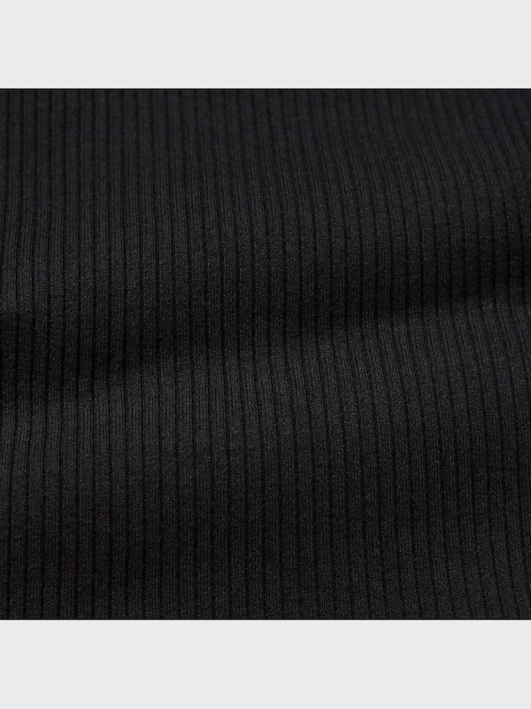 Ribbed Henley Neck Cropped Tank Top