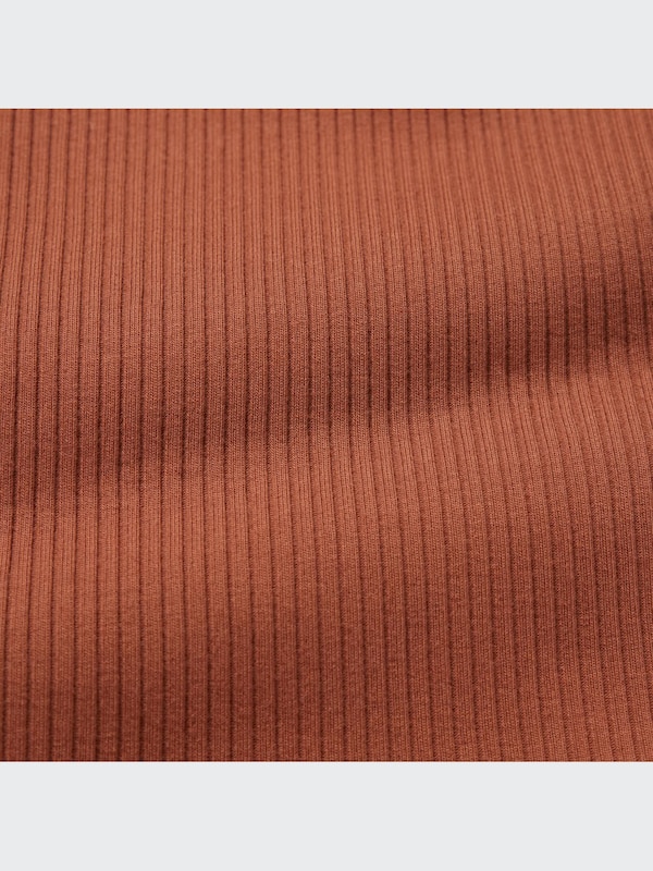 Ribbed Henley Neck Cropped Tank Top