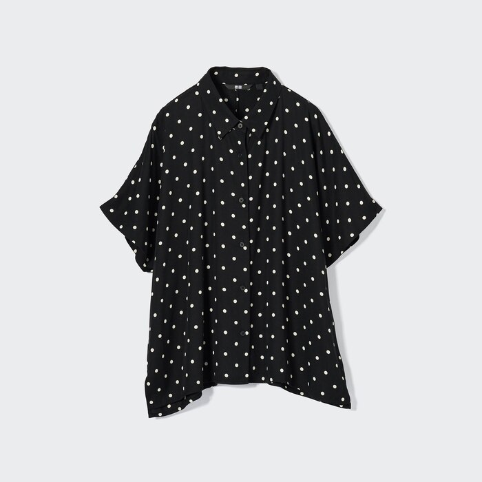 Rayon Printed ShortSleeve Blouse UNIQLO US