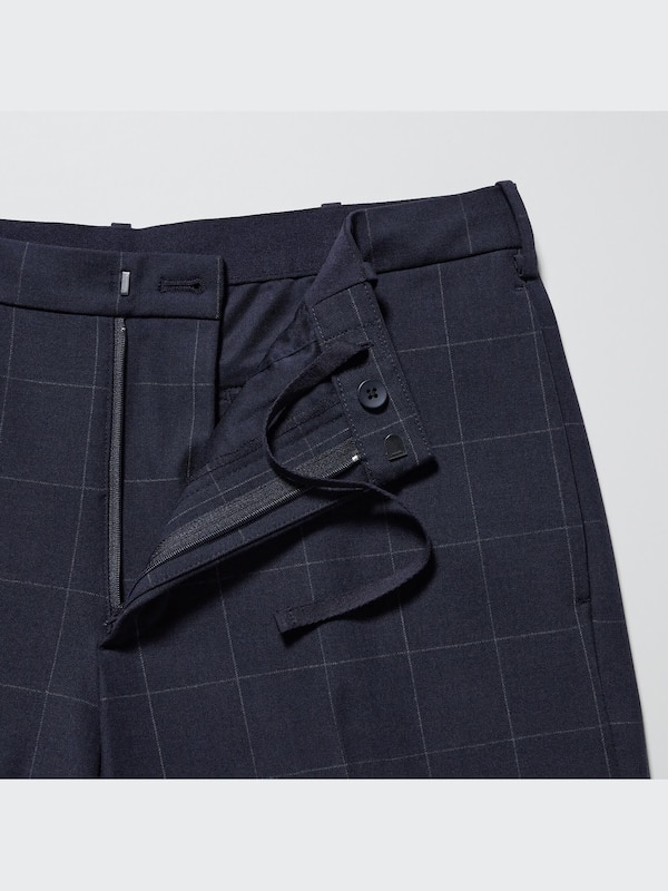 Smart Ankle Pants | 2-Way Stretch | Windowpane | Tall