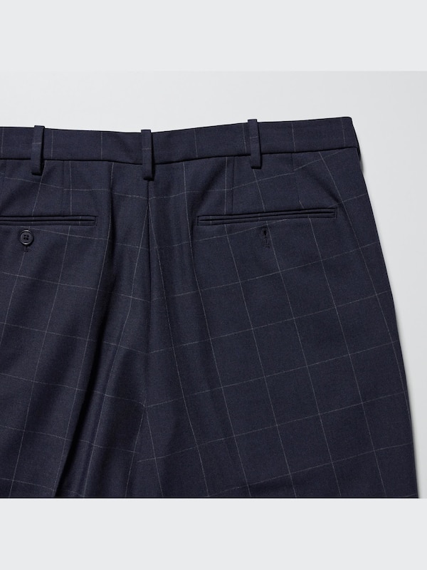 Smart Ankle Pants | 2-Way Stretch | Windowpane | Tall