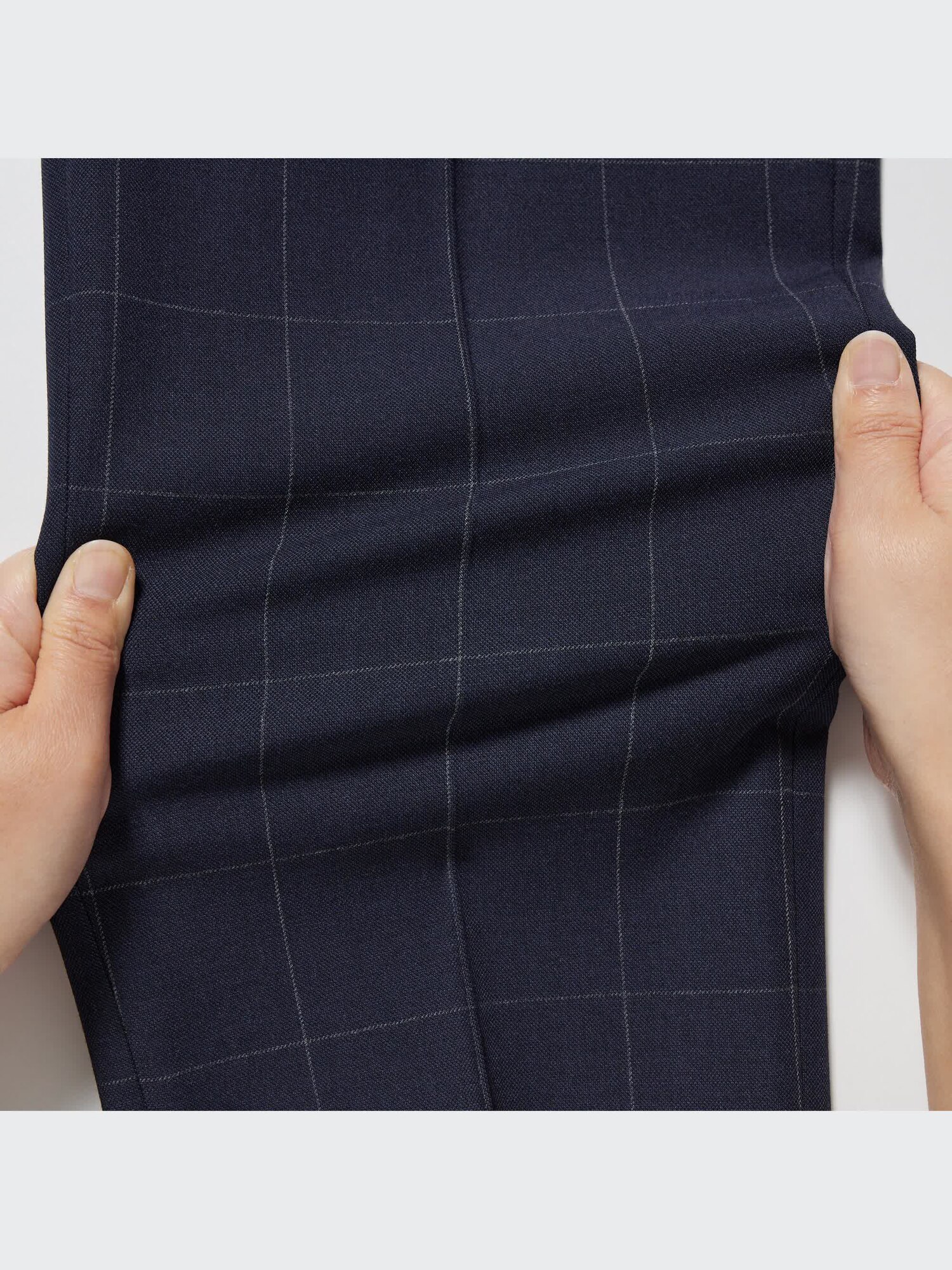 Smart Ankle Pants | 2-Way Stretch | Windowpane | Tall