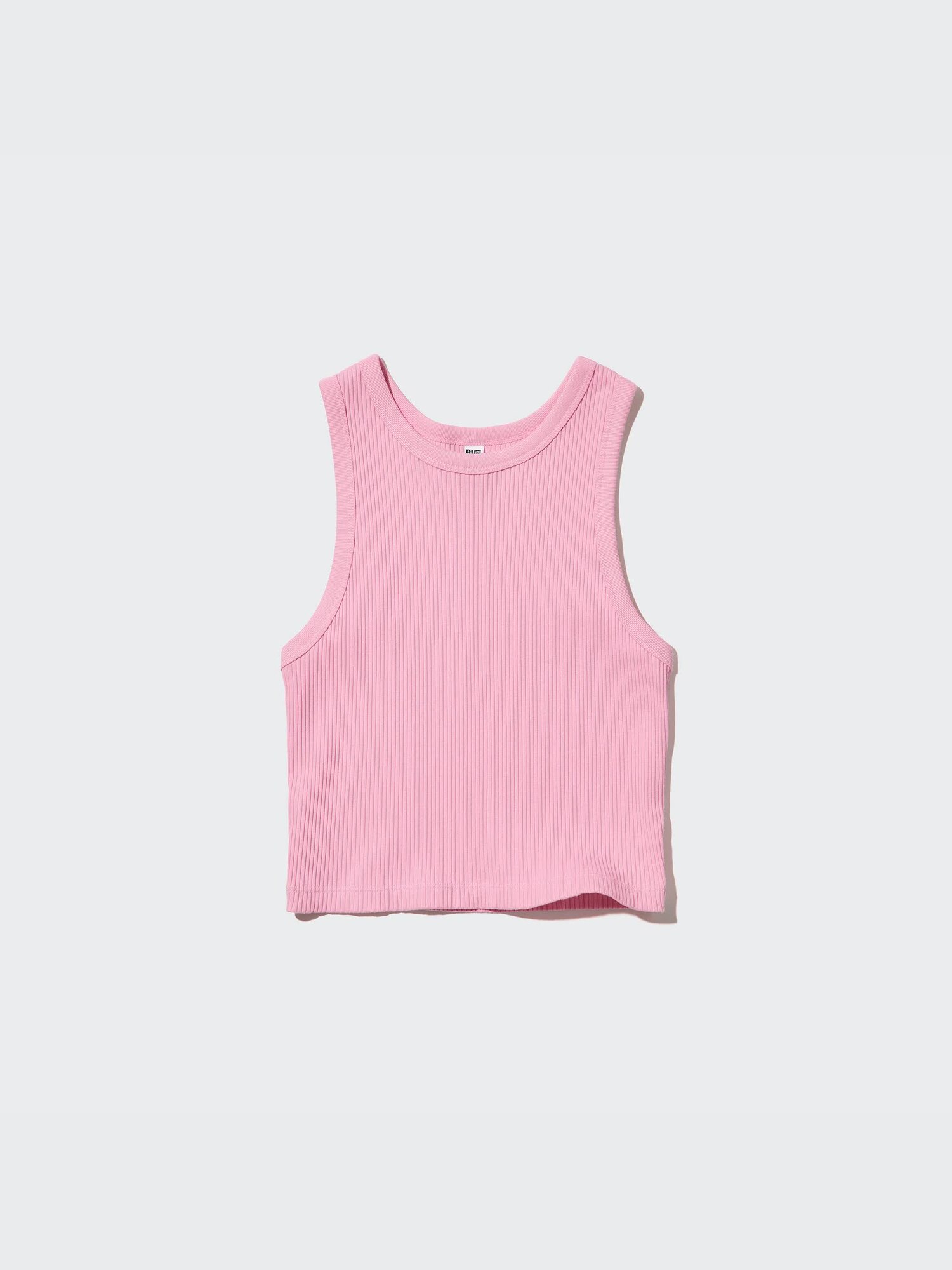 Ribbed Racer Back Cropped Tank Top | UNIQLO US