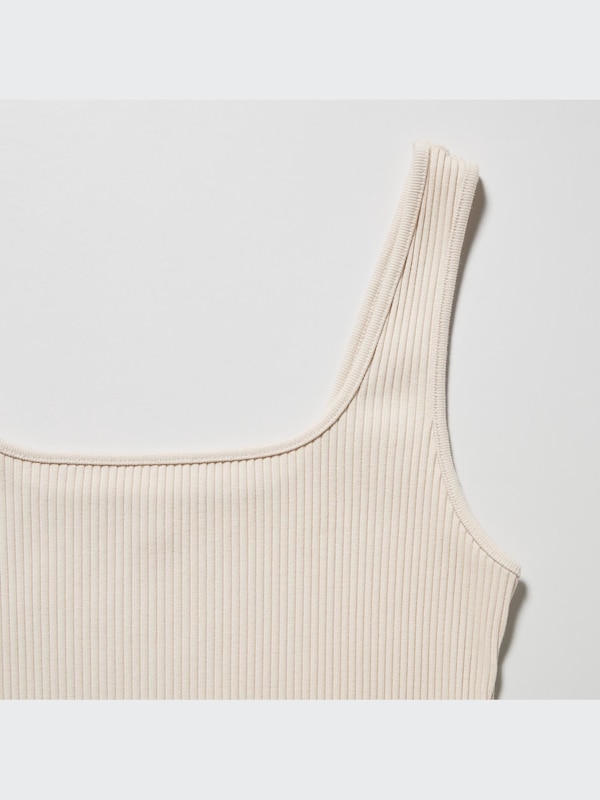 Ribbed Square Neck Sleeveless Dress | UNIQLO US