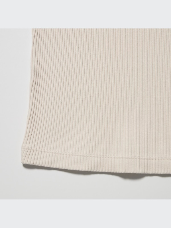 Ribbed Square Neck Sleeveless Dress