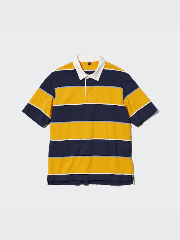 Rugger Striped Short Sleeve Polo Shirt