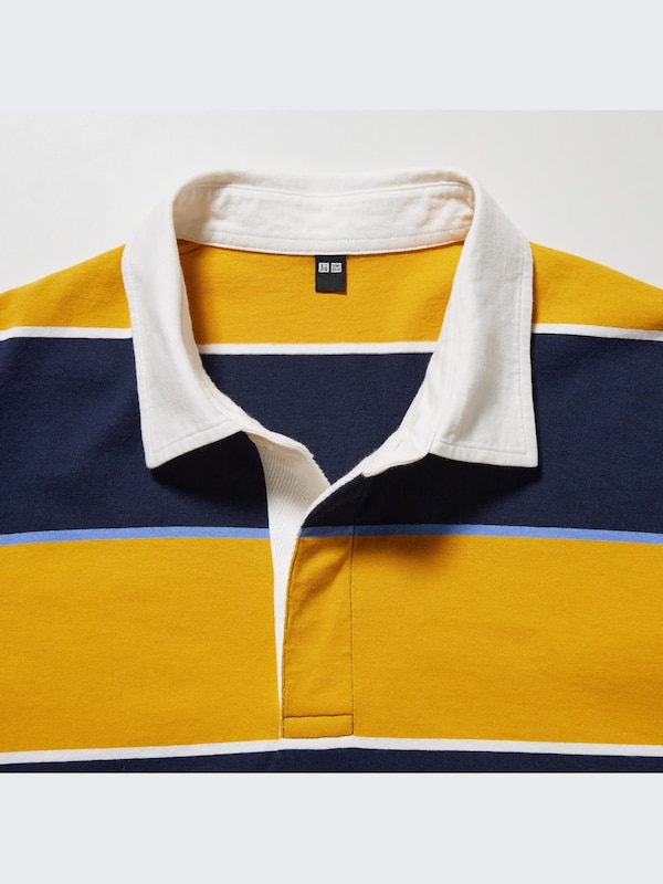 Rugger Striped Short Sleeve Polo Shirt