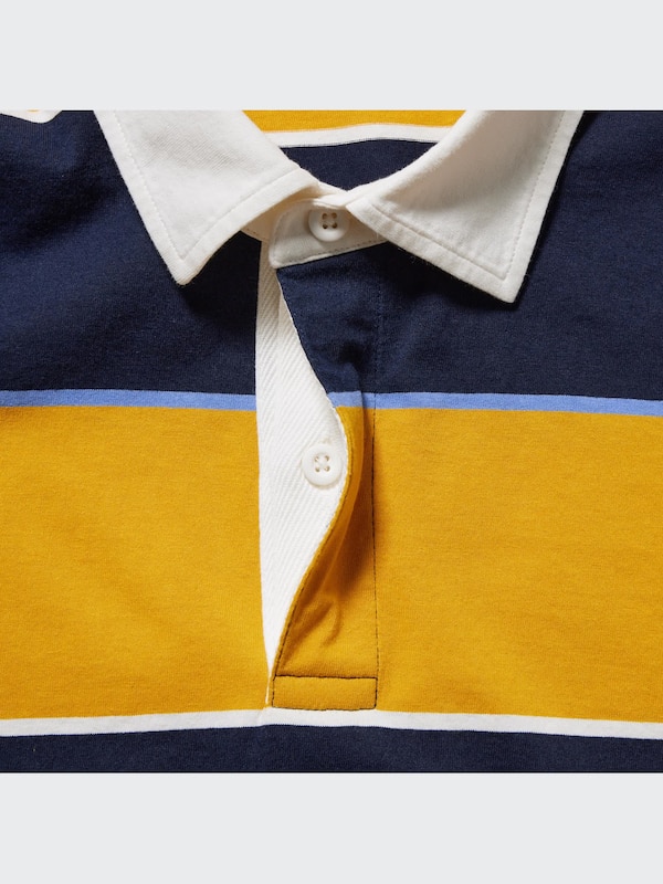 Rugger Striped Short Sleeve Polo Shirt