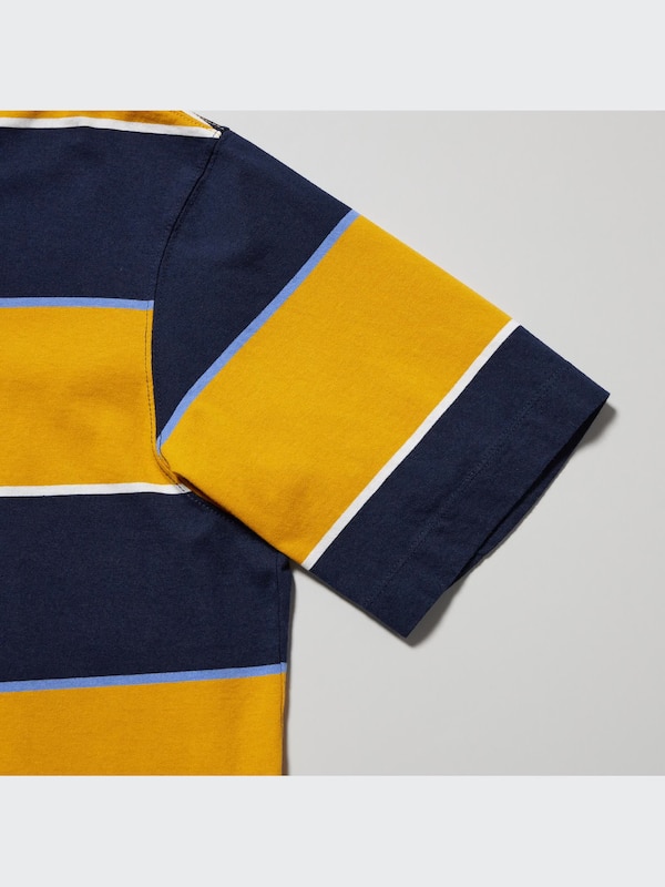 Rugger Striped Short Sleeve Polo Shirt