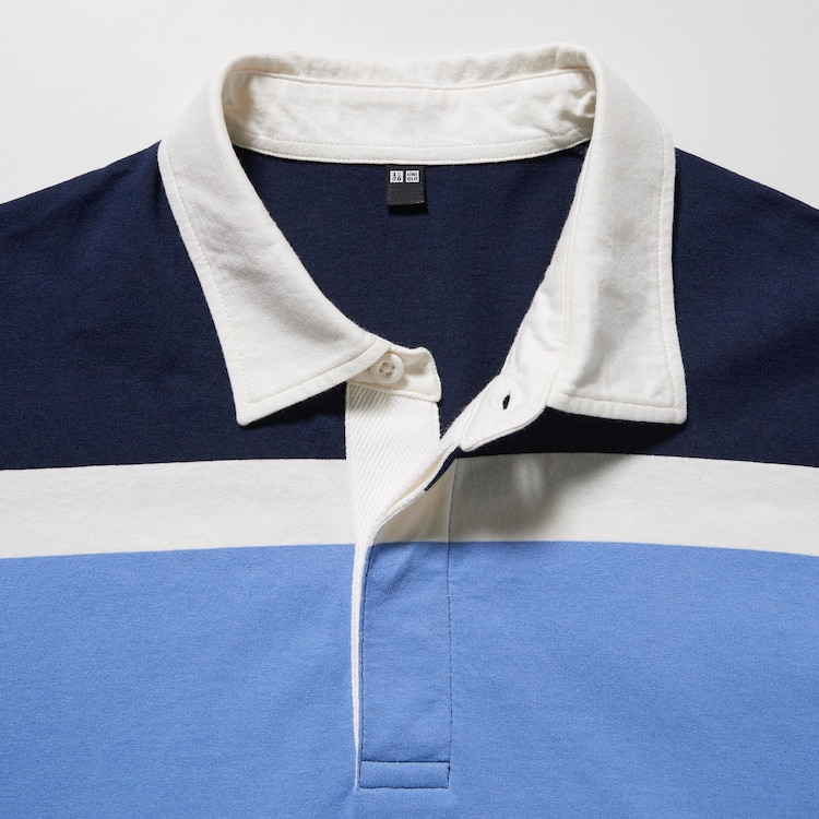 Men's Rugger Long-Sleeve Polo Shirt | Green | XS | Uniqlo US