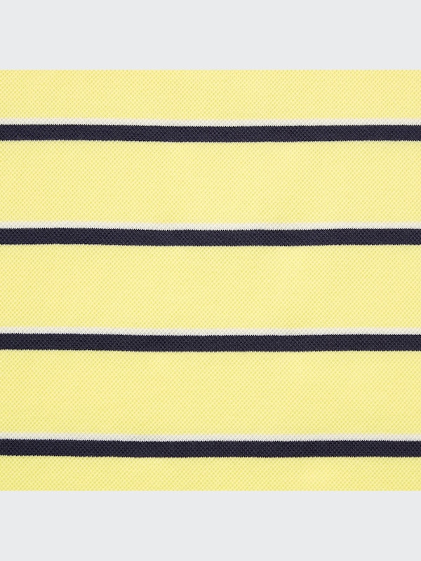 Dry Pique Striped Short-Sleeve Polo Shirt