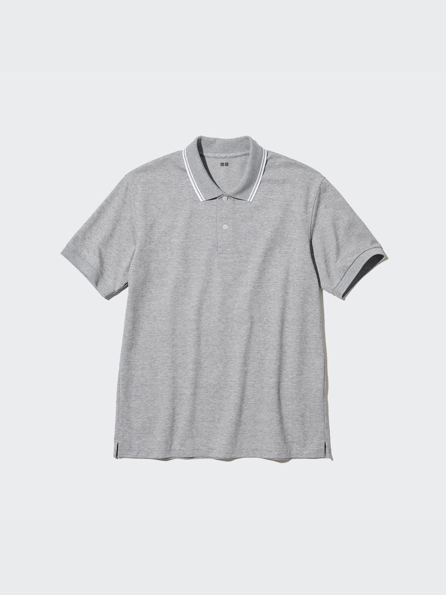 Dry Pique Short-Sleeve Polo Shirt (Striped Collar) | UNIQLO US