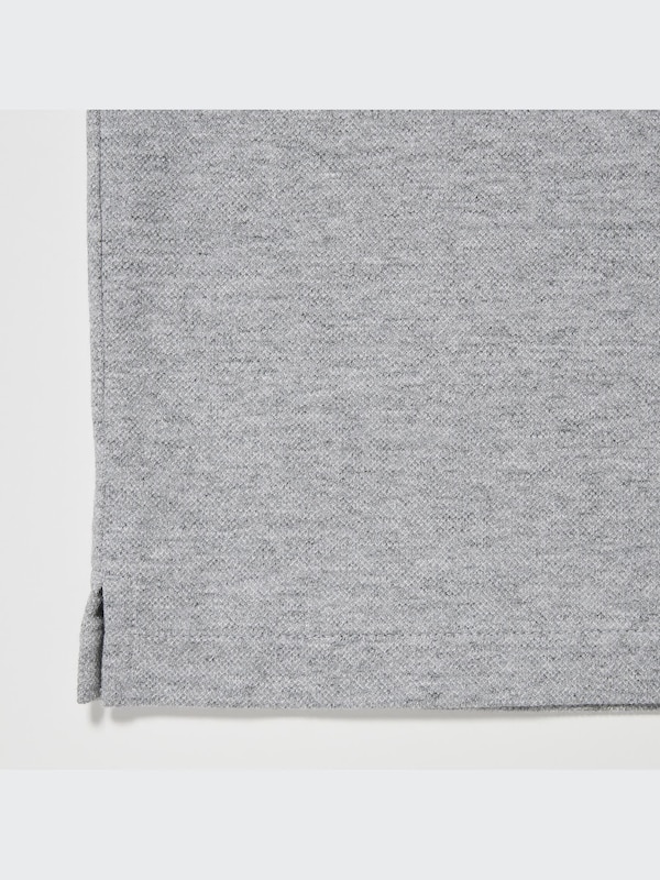 Dry Pique Short-Sleeve Polo Shirt (Striped Collar)