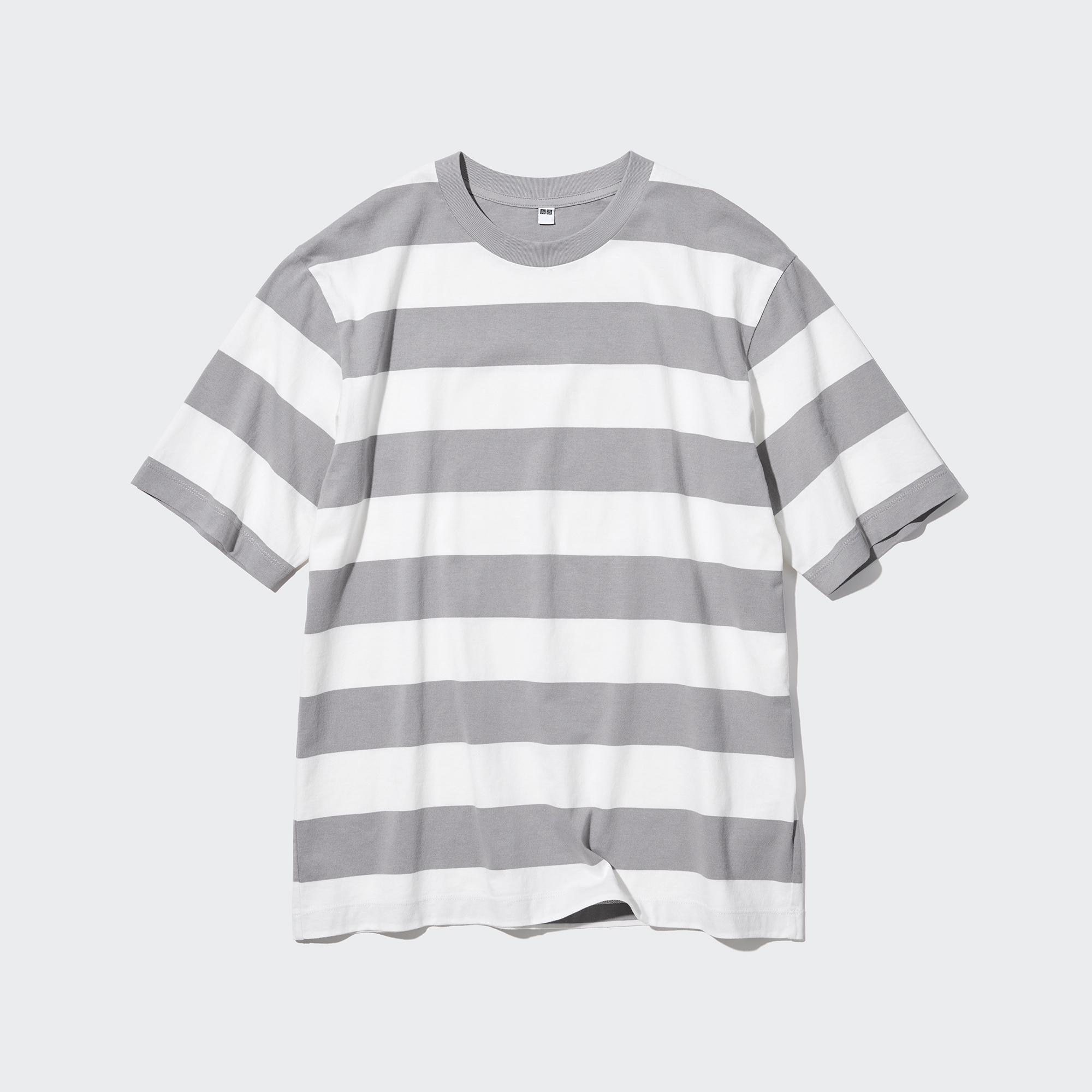 OVERSIZED STRIPED SHORT SLEEVE T-SHIRT