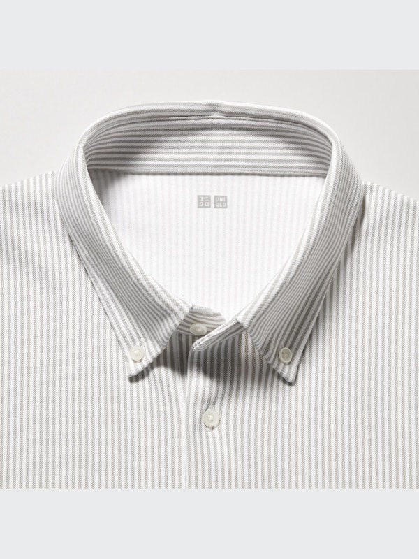 AIRism Pique Short-Sleeve Striped Polo Shirt