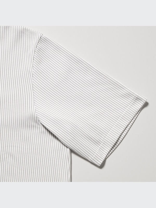 AIRism Pique Short-Sleeve Striped Polo Shirt