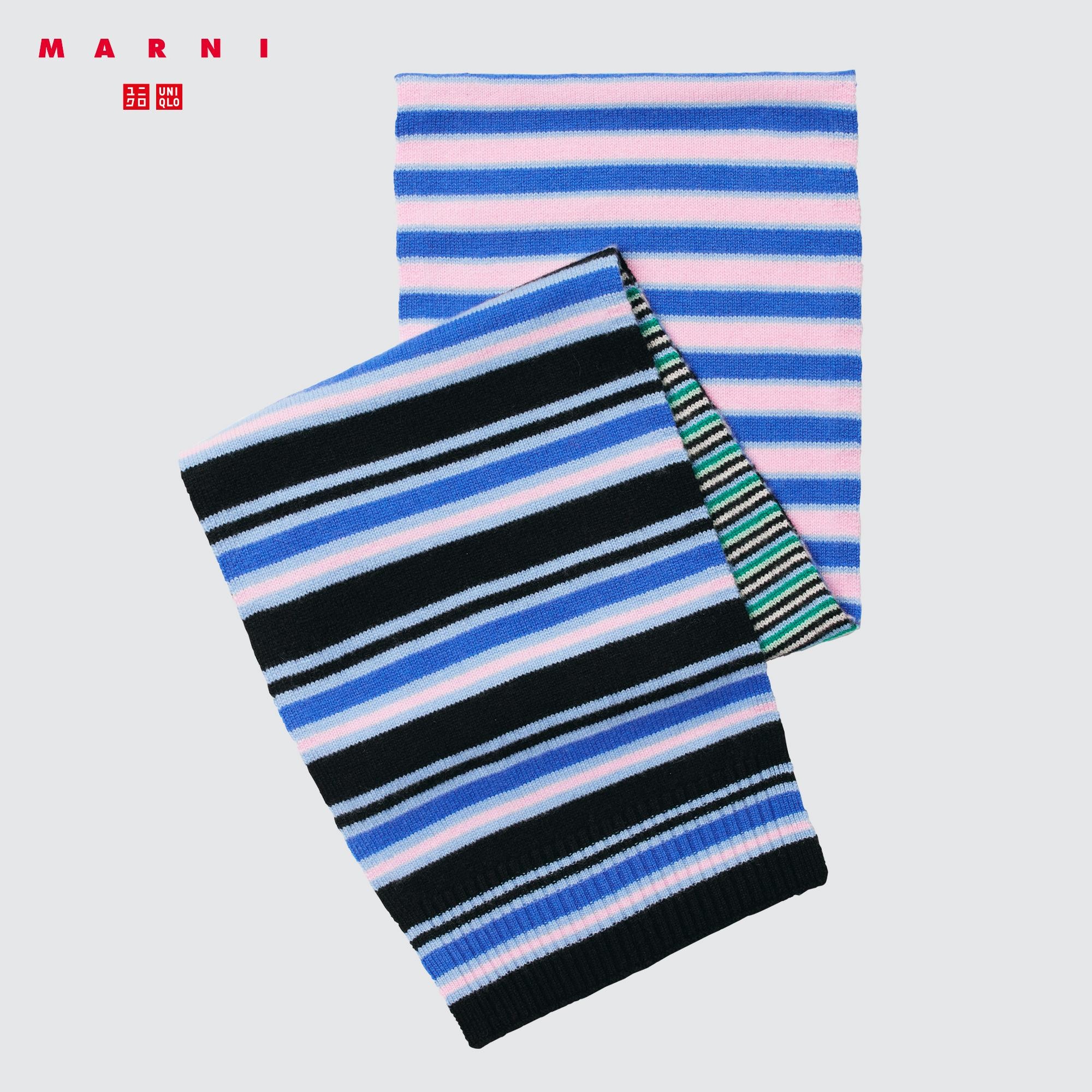 Cashmere striped scarf –