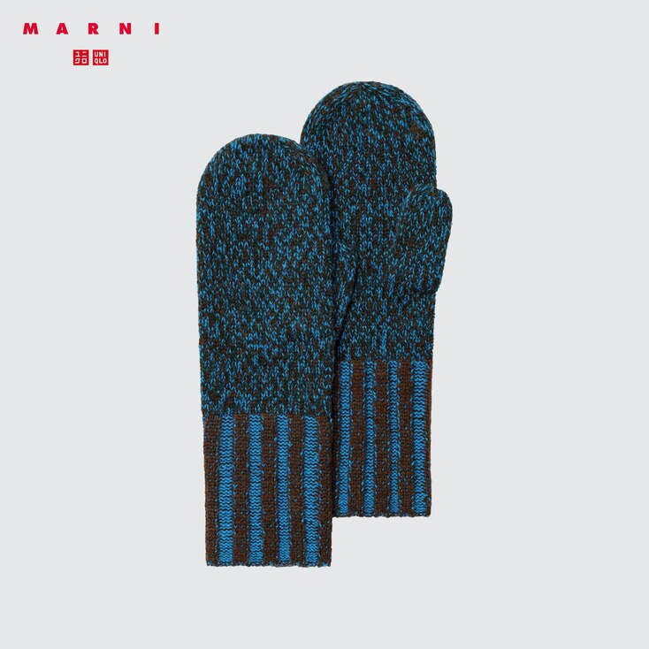 Uniqlo Guanti Marni Muffole Multicolore - Blu - One Size
