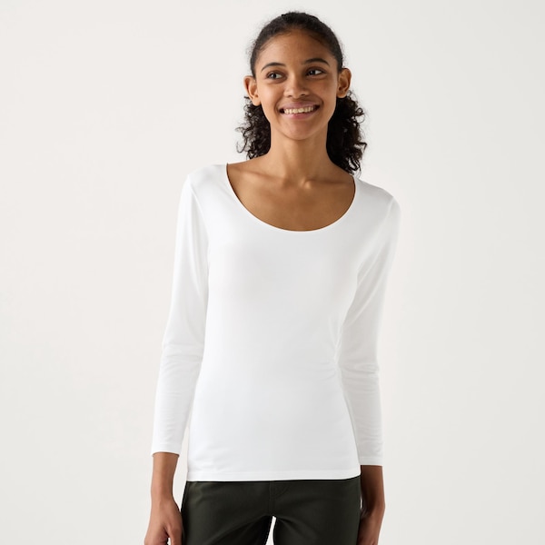 HEATTECH Scoop Neck Long-Sleeve T-Shirt | UNIQLO US