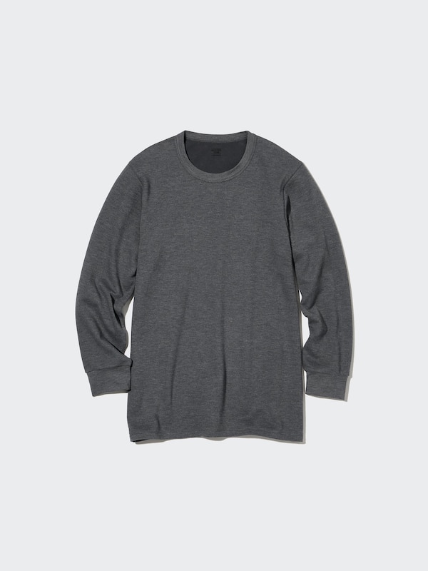 HEATTECH COTTON WAFFLE T-SHIRT (EXTRA WARM)