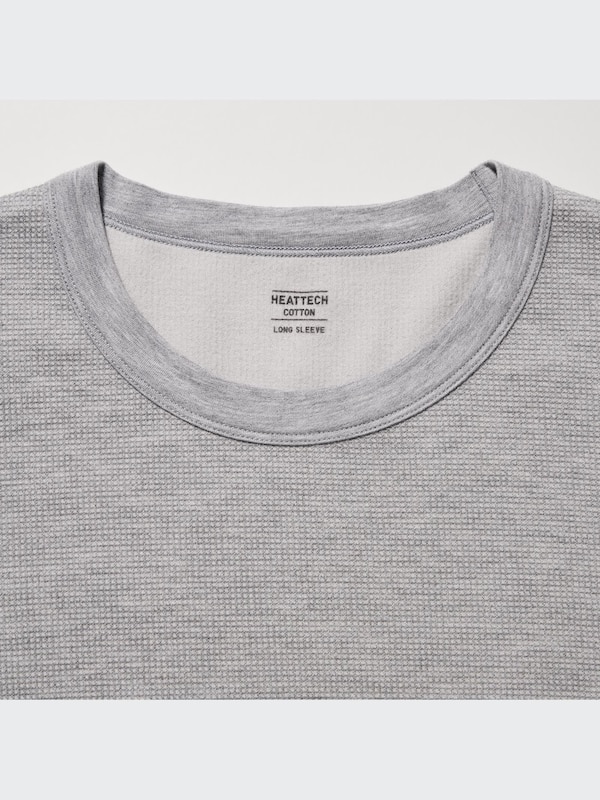HEATTECH COTTON WAFFLE T-SHIRT (EXTRA WARM)