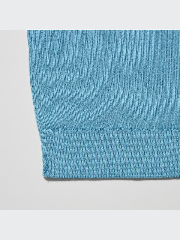 Mock Neck Sleeveless Cropped Sweater