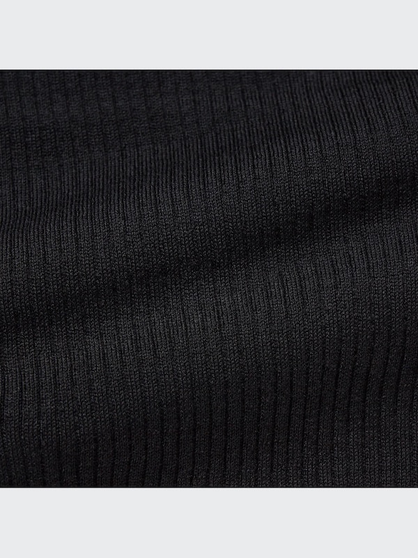 Mock Neck Sleeveless Cropped Sweater