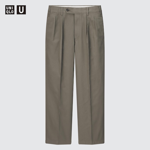 U Wide-Fit Pleated Chino Pants | UNIQLO US