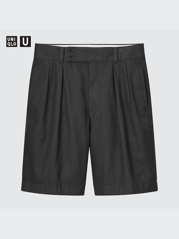 UNIQLO U WIDE FIT PLEATED CHINO SHORTS
