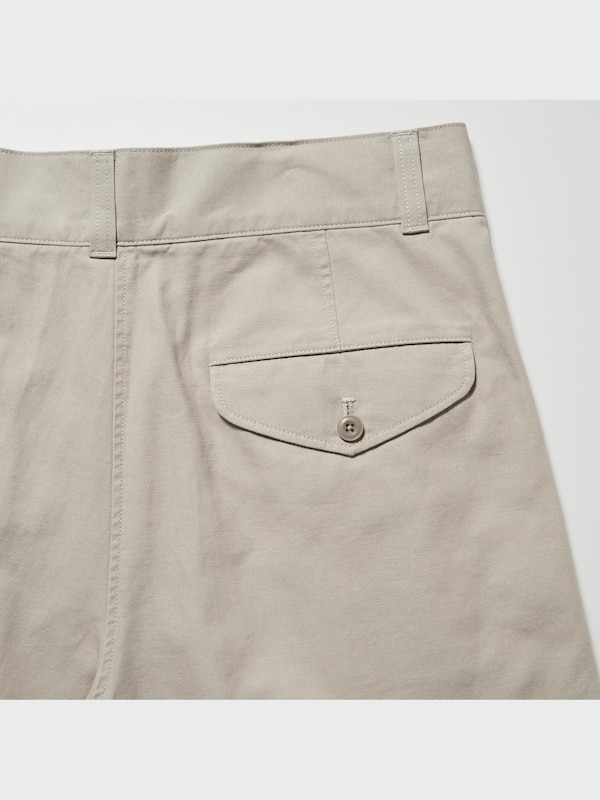 U Wide-Fit Pleated Chino Shorts